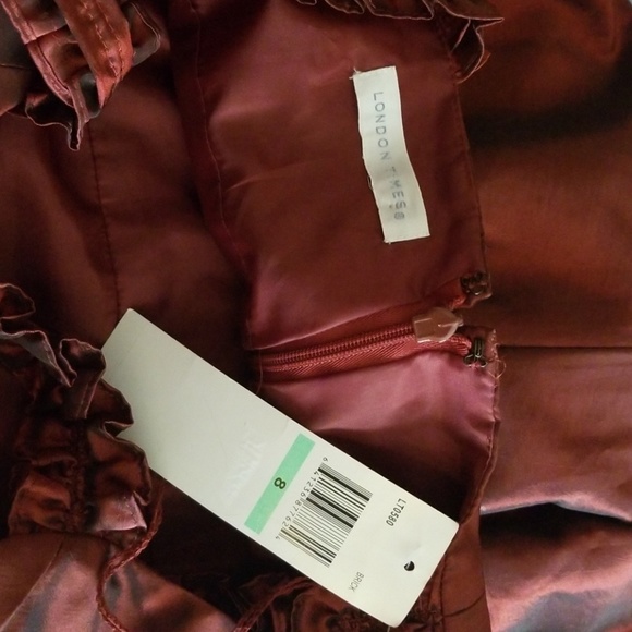 NWT Brick Red Dress size 8 - Picture 4 of 4